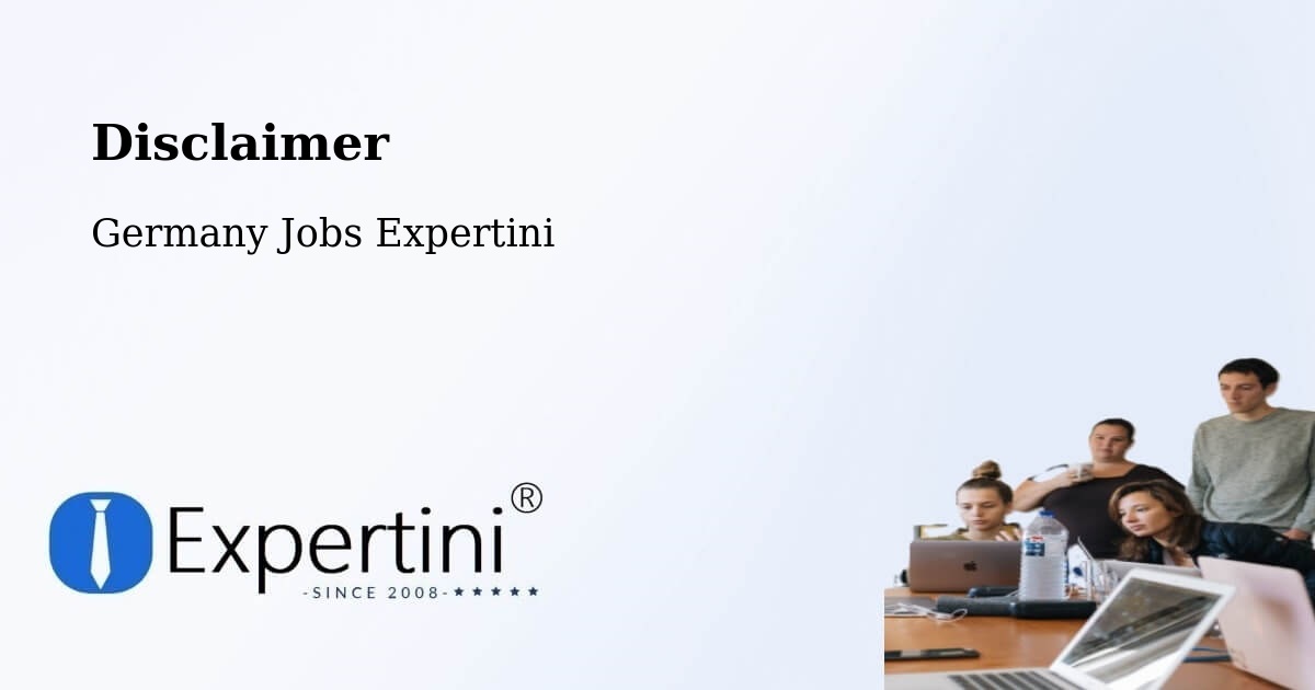 Disclaimer – Werda - Germany Jobs Expertini