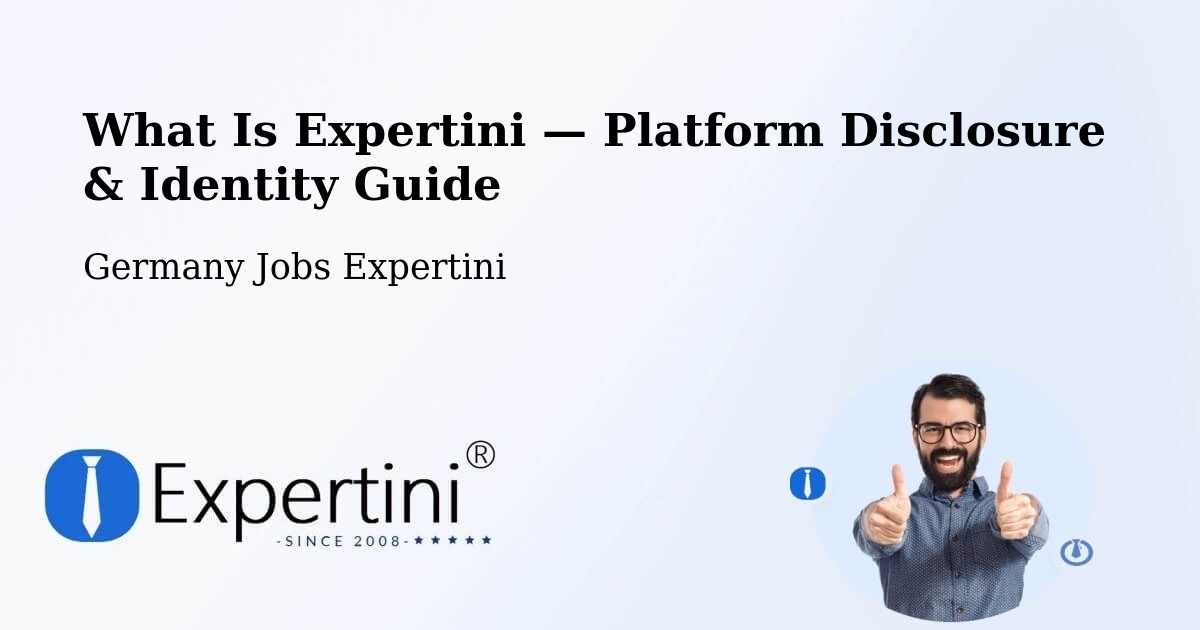 What Is Expertini — Platform Disclosure & Identity Guide – Werda